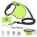 Ruff 'n Ruffus Retractable Dog Leash with Free Waste Bag Dispenser and Bags + Bonus Bowl | Heavy-Duty 16ft Retracting Pet Leash | 1-Button Control | (Retractable Dog Leash (with Free Bonus))