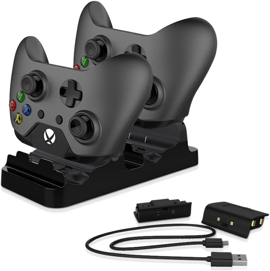 Xbox One/One S Controller Charger, Xbox One Dual Controller Docking Charging Station Stand