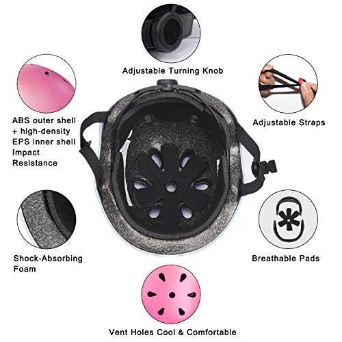 image for YUFU Kids Helmet Sports Protective Gear Set for 9-13 Years Children Bo