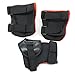 Cooplay Small Size Black and Red Elbow Wrist Protective Knee Pads Protective Gear Guard for Kids Boy Children Skateboard Bicycle Ice Skate Roller Skating Cycling Mini Riding and Other Extreme Sports