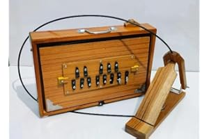 Shruti Box 15x10x3 Inches, Teak wood and Ply, 440Hz & 432Hz Sur Pete With Padel