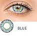 5 Colors Eyes Color Contacts Lens Eyes Cosmetic Makeup Eye Shadow (Milk powder blue)