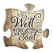 P. Graham Dunn It is Well with My Soul Sheet Music Design 12 x 12 Inch Wood Puzzle Piece Wall Plaque