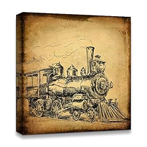 Canvas Wall Art Antique Sail and Historical Theme Painting Artwork for Home Prints Framed - 12x12 inches