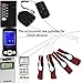 STIMEMSTI Electric Stim Adjustable E-stim Wrist Strap Components Estim Accessories 4pcs Red Conductive Rubber Stim Loops 4pcs Wires