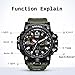 SMAEL Men's Analog Digital Sport Watch Dual Quartz Movement Military Time Water Resistant with Backlight