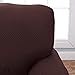 Home Fashion Designs Form Fit, Slip Resistant, Stylish Furniture Shield/Protector Featuring Lightweight Fabric. Savannah Collection Basic Strapless Slipcover Brand. (Chair, Chocolate)