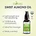 Sky Organics Organic Sweet Almond Oil for Body 100% Pure & Cold-Pressed USDA Certified Organic to Moisturize, Soften & Nourish (4 Fluid Ounces)