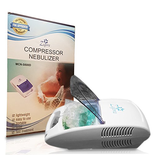 Zigora Portable Steam Compressor System Kit- Personal Cool Mist Inhaler Diffuser for Kids, Adults and Children with 1 Set Accessories Kit, Full Mask,Tubing and 5 Replacement Filters, 1 yr Warranty - Thumbnail 7