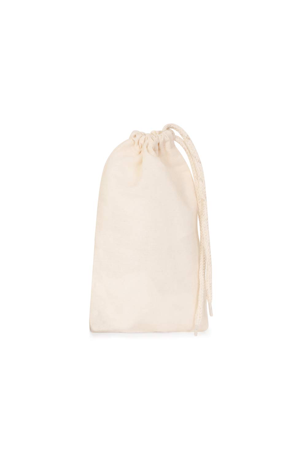 Bronta Mill Plain Natural 100% Cotton Drawstring Stuff Bags | Eco Friendly Storage Pouch | Beige - S - 30cm x 25cm — image 1