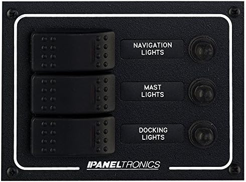 Paneltronics Waterproof DC 3 Position Lighted Rocker & CB