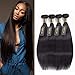 QTHAIR 12A Brazilian Virgin Straight Hair 4 Bundles (18