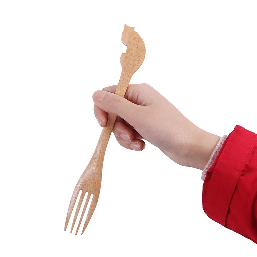 Youlin Kawaii Courbee Cuillere Bebe En Bois Vaisselle Pour Enfants Le Repas De Bebe Bebe Puericulture Lawawarenesssociety In