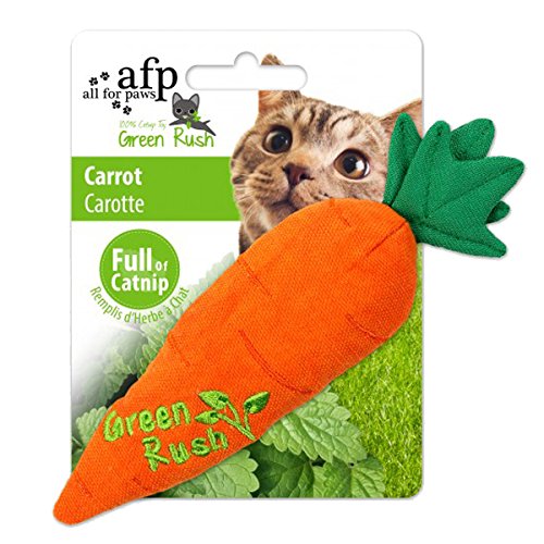 AFP Green Rush Carrot with Catnip Cat Toy, 12 g Amazon.co.uk Pet Supplies