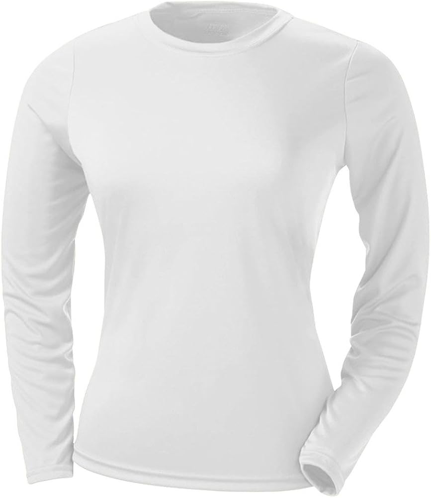 Best A4 Womens Cooling Performance Crew Long Sleeve