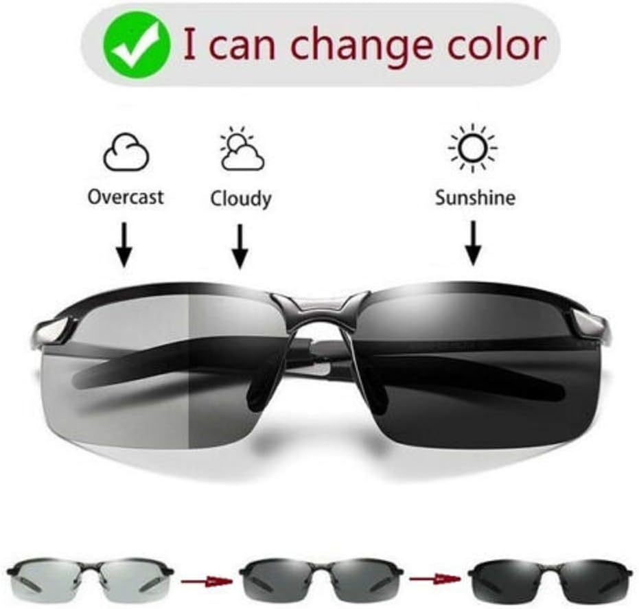 Brainart Men's Photochromic Sunglasses with Polarized Lens for Outdoor Sports UV Protection, Anti Glare, Reduce Eye Fatigue