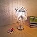 Hsyile Lighting KU300152 Crystal Chandelier For Bedroom Nightstand Table Lamp,Finish Chrome,1 Light