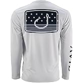 Avid Gear Men's Quick Dry Long Sleeve River Blue Rash Guard Shirt - S