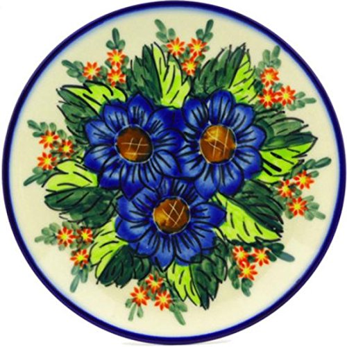 Click Here to See More Images Ceramika Bona H2302G Polish Pottery Ceramic Plate Hand Painted, 7-Inch