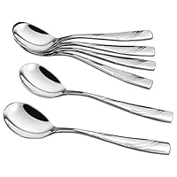 Nicesh Stainless Steel Buffet Serving Spoon, Set of 6