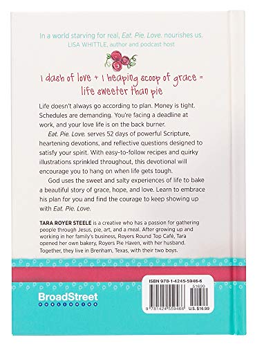 Eat. Pie. Love: 52 Devotions to Satisfy Your Mind, Body, and Soul (Hardcover) – Devotional Book with Quirky Illustrations and Simple Recipes, Motivational and Religious Cookbook
