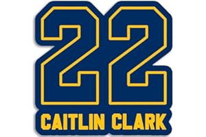 AV Caitlin Clark 22 Sticker (Number 22 College Basketball Hero Fan Vinyl Decal for car Truck or Laptop (3 inch)
