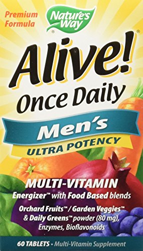 Nature's Way Alive Once Daily Men's Multivitamin Tablets, 120 Count