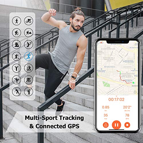 Letsfit Fitness Tracker HR, Activity Tracker Watch with Heart Rate Monitor, Pedometer, Sleep Monitor, 14 Sports Modes, Step Counter, Calorie Counter, IP67 Waterproof Fitness Watch for Kids Women Men - Thumbnail 2