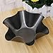 Tortilla Bowl Molds, 4Pcs Nonstick Tortilla Pan Set Thicken Carbon Steel Taco Salad Bowl Makers Baking Molds for Kitchen - Black