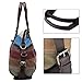 COOFIT Stripe Leisure Canvas Top Handle Cross Body Bag Tote Handbags for Women