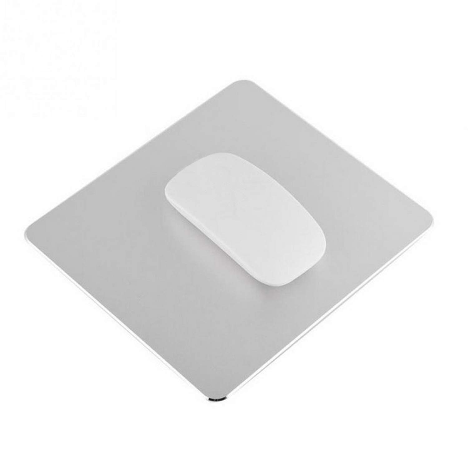 DIGIFLEX Aluminium Mouse Mat – Non-Slip Metal Mouse Pad – Strong Durable Waterproof – Stylish Modern Design – Protective for Office Home Gaming – 22 x 18cm - Silver