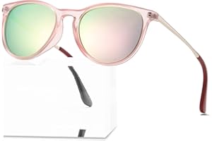 PORADAY Polarized Kids Sunglasses for Little Girls Boys 100% UV-400 Protection Suitable Children Age 3-9