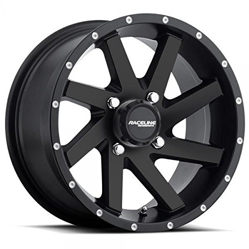 Raceline Twist Wheel (Front / 14X7 / 4/110 5+2) (Black) Compatible With 14-17 HONDA PIONEER4 - Thumbnail 2