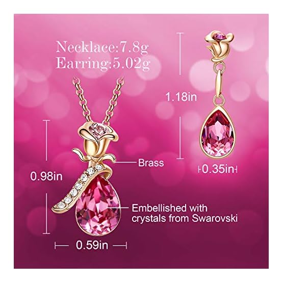 CDE-Necklace-Earrings-Set-for-Women-Christmas-Jewelry-Gifts-18K-Rose-Gold-Plated-Jewelry-Sets-Embellished-with-Crystals-from-Swarovski CDE-Necklace-Earrings-Set-for-Women-Christmas-Jewelry-Gifts-18K-Rose-Gold-Plated-Jewelry-Sets-Embellished-with-Crystals-from-Swarovski