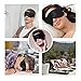 MYCARBON Real Silk Eye Mask Sleep Mask for Women Black Light Weight Travel Sleeping Mask Super Soft Eye Cover for Men and Kids