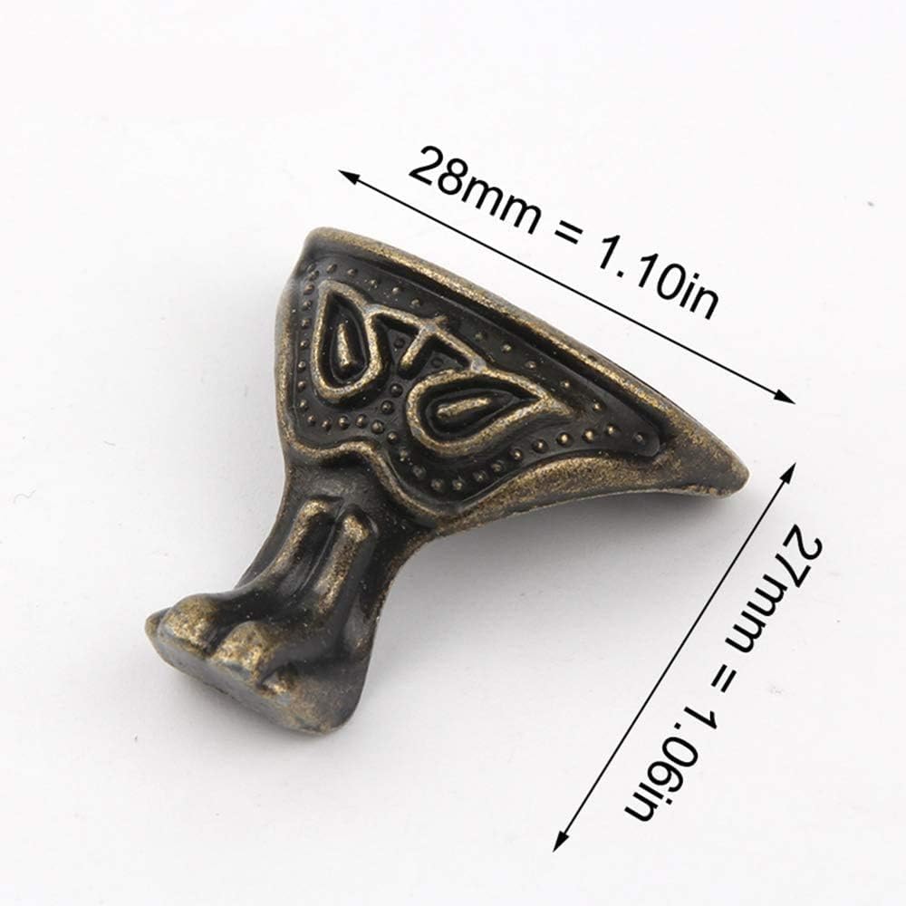 Namvo 20 PCS Antique Bronze Box Legs Feet Corner Protector Metal Hardware Decorative Jewelry Gift Box Wood Case - Image 4