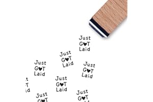 GUVSPTI Just Got Laid Chicken Egg Rubber Stamp, 3/5 Inch Small Mini Farm Stamp Scrapbooking Craft