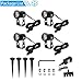 ALOVECO Landscape Lighting, 12V LED Low Voltage Landscape Lights Waterproof Outdoor Spotlights Plug in, Warm White Garden Lights for Driveway Yard Lawn Patio Swimming Pool (4 Pack)