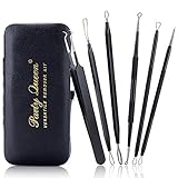 Party Queen Blackhead Remover Tool 6 Pcs Versatile Removal Kit Facial Extractor Treatment for Pimple Acne Comedone Blemish Whitehead Popping