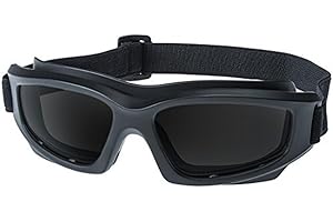 Get Lost Helmets Motorcycle Goggles For Men: Heavy-Duty Motorcycle Riding Goggles w/Hard Case, Cleaning Cloth, & Pouch