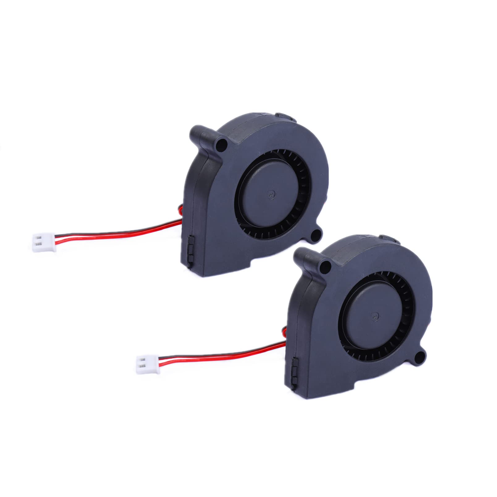 50mm Blower Fan 12v 5015 Hydraulic Bearing 50mm x 15mm DC Brushless Cooling Turbo Fan for 3D Printer (2Pcs)