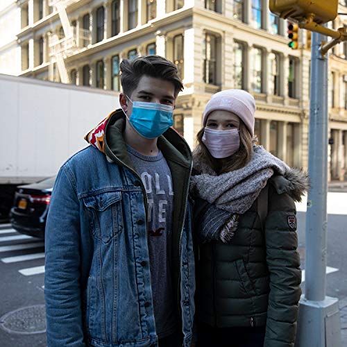 Disposable Face Mask, KABB Individually Wrapped Earloop Face Masks, 4 Ply Thicker Face Mask Hypoallergenic Mask, Procedure Mask for Daily Use 50 Pcs (Rainbow Color) - Thumbnail 6
