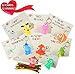 MOMONI Premium 32 Piece Valentines Day Card for Kids With Squeezable Pop-Eye Animal Keychain- Perfect for for Kids, Class Valentine Gifts, Valentine Gifts for Class, Classroom Exchange Favor