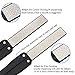BonyTek 400/600 Grit Pocket Knife Sharpener Folding Diamond Knife Sharpener Double-Sided Sharpening Stone for Outdoor Camping Garden Kitchen (Black) (foldable)