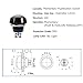 Quentacy 2Pack Momentary Push Button Switch Waterproof SPST DC 36V 2A Metal Shell 12mm 1/2