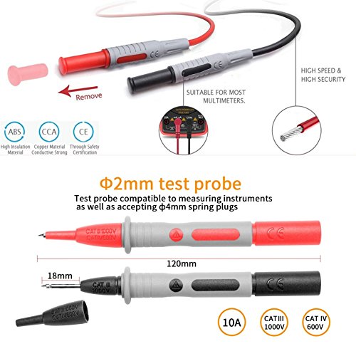 10-in-1 Electronic Test Lead Kit Multimeter Test Lead Set Automotive Test Lead Kit And Auto Diagnostic Tools