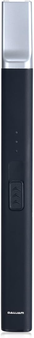 DAUJAM USB Lighter,BBQ Lighter,Multipurpose Electric Arc Lighter Perfect for The Kitchen, BBQ, Camping, Easy to Use - Windproof, Flameless, Durable, Safe Lock-Gift Box. (Black)
