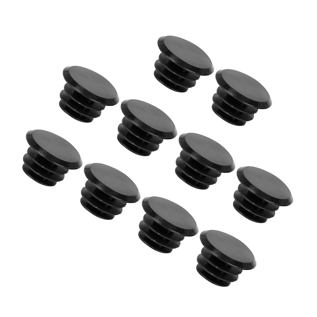 VekAuto 10 Pcs Bike End Plugs, Universal for Bicycle Plastic Black