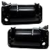 AutoandArt Brock Replacement Driver & Passenger Side Front Outside Textured Black Metal Door Handle & Base Compatible with 1995-2000 GM Pickup Truck