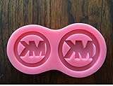 DESIGNER FASHION LOGO SILICONE MOLD FOR FONDANT CHOCOLATE CANDY GIRLS PARTY